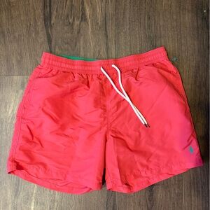Polo by Ralph Lauren Red Swim Shorts